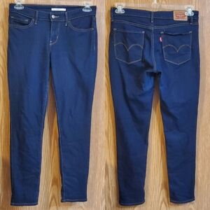 Levi's 711 skinny jeans dark wash cotton blend size 29